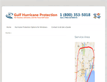 Tablet Screenshot of gulfhurricaneprotection.com